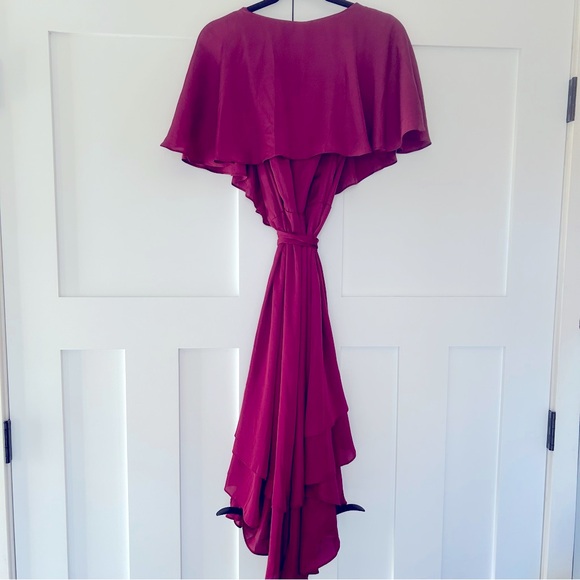 300. Venus high-low wrap dress - Picture 5 of 6